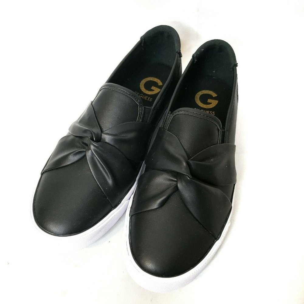 G by Guess Odelia Front Twist Black Slip On Shoe Size 7.5